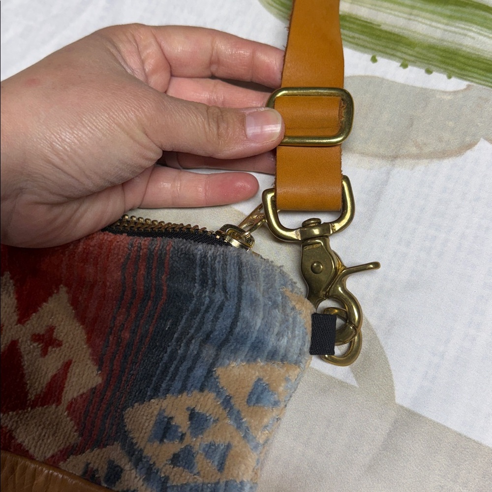 Raise + Case Aztec Print Patterned Leather Waist … - image 3